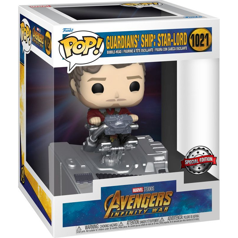 Funko Pop! Deluxe: Marvel Avengers Infinity War - Guardians Ship: Star-Lord (Special Edition) #1021 Bobble-Head Vinyl Figure