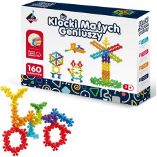 Askato Klocki małych geniuszy - kwiatki kulki 160 elementów