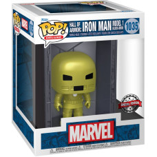 Funko Pop! Deluxe: Marvel Hall of Armor: Iron Man Model 1 Golden Armor (Mettalic) (PX Previews Exclusive) #1035 Bobble-Head Vinyl Figure