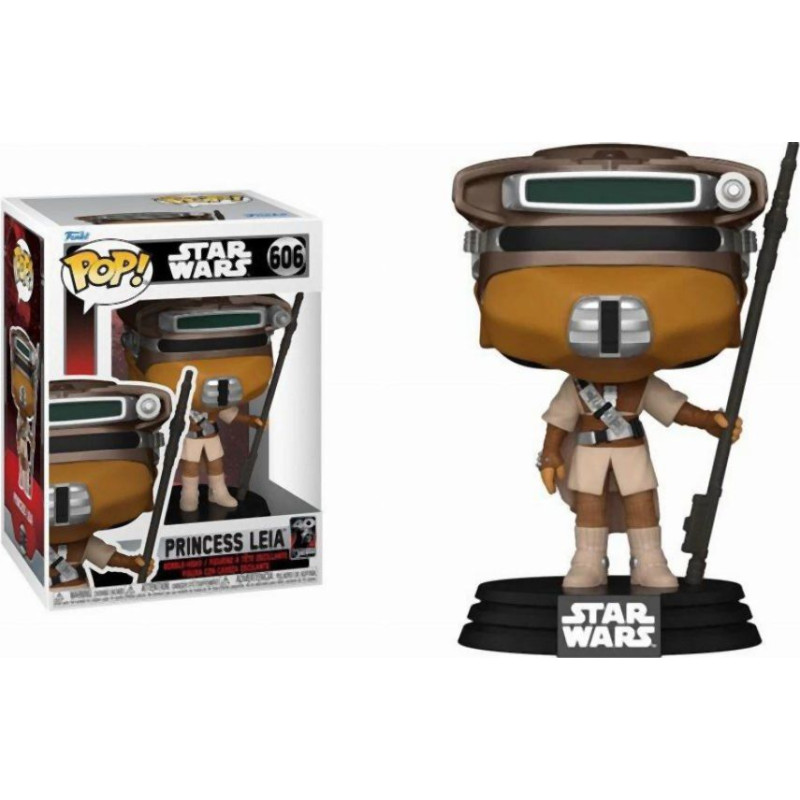 Funko Pop! Disney Star Wars: Return of the Jedi 40th - Princess Leia (Boushh) #606 Bobble-Head Vinyl Figure