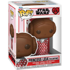 Funko Pop! Disney: Star Wars Valentines Day 2024 - Princess Leia (Valentine Chocolate) #676 Bobble-Head Vinyl Figure