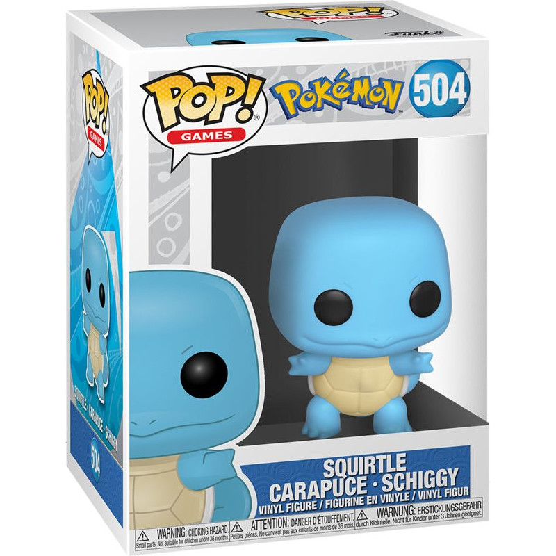 Funko Pop! Games: Pokemon - Squirtle Carapuce - Schiggy #504 Vinyl Figure