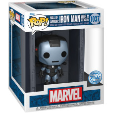 Funko Pop! Deluxe: Marvel Hall of Armor: Iron Man Model 11 War Machine (Mettalic) (PX Previews Exclusive) #1037 Bobble-Head Vinyl Figure