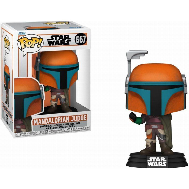 Funko Pop! Disney Star Wars: The Mandalorian - Mandalorian Judge #667 Bobble-Head Vinyl Figure