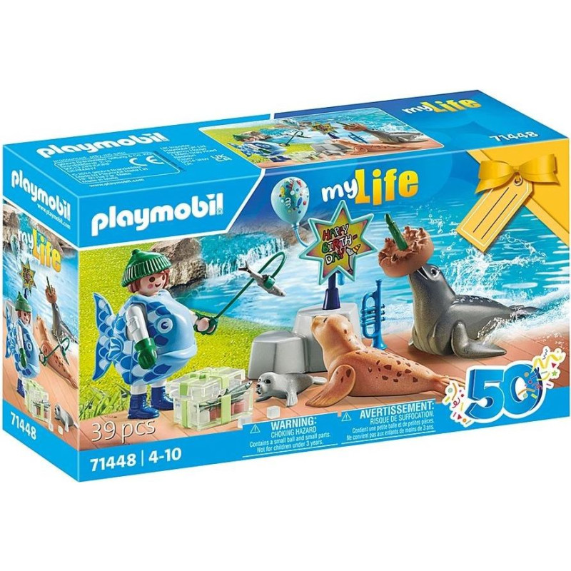 Playmobil Zestaw z figurkami my life 71448 karmienie zwierząt