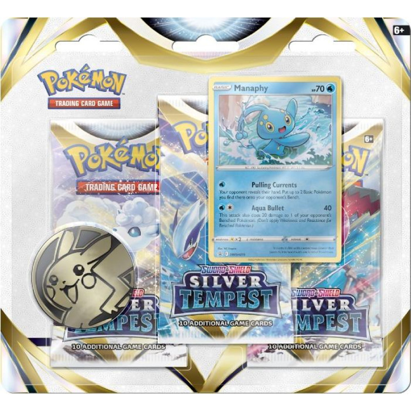 Pokemon TCG Sword & Shield 12 Silver Tempest 3 Pack Blister