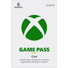 Microsoft Xbox Live Game Pass Core 6 Months - dāvanu karte