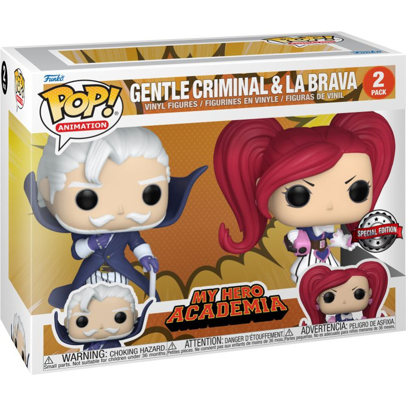 Funko Pop! 2-Pack Animation: My Hero Academia S9 - Gentle Criminal  La Brava (Special Edition) Vinyl Figures