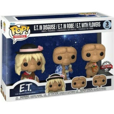 Funko Pop! 3-Pack Movies: E.T. - E.T. in Disguise / E.T. in Robe / E.T. with Flowers (Special Edition) Vinyl Figures