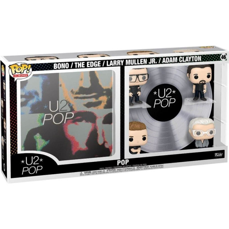 Funko Pop! Albums Deluxe: U2 Pop - Bono / The Edge / Larry Mullen Jr. / Adam Clayton #46 Vinyl Figures