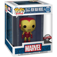 Funko Pop! Deluxe: Marvel Hall of Armor: Iron Man Model 4 (Metallic) (PX Previews Exclusive) #1036 Bobble-Head Vinyl Figure