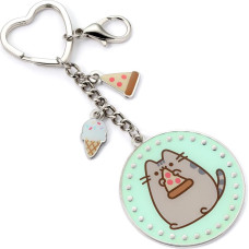 Carat Shop Pusheen - the Cat Pizza Keyring with Mini Charms (PTCK0106)