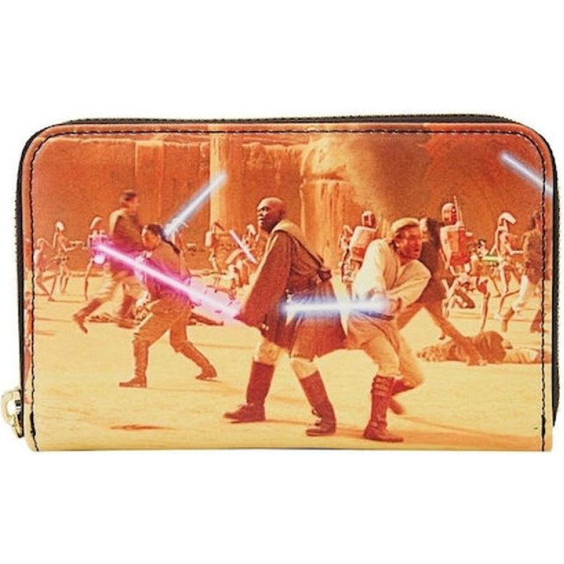 Loungefly Disney Star Wars - Episode Two Attack of the Clones Scene Zip Around Wallet (STWA0238)