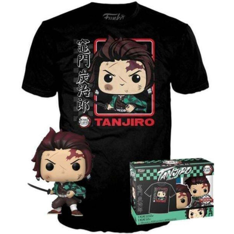 Funko Boxed Tee: Demon Sleyer - Tanjiro with Wisteria (S)