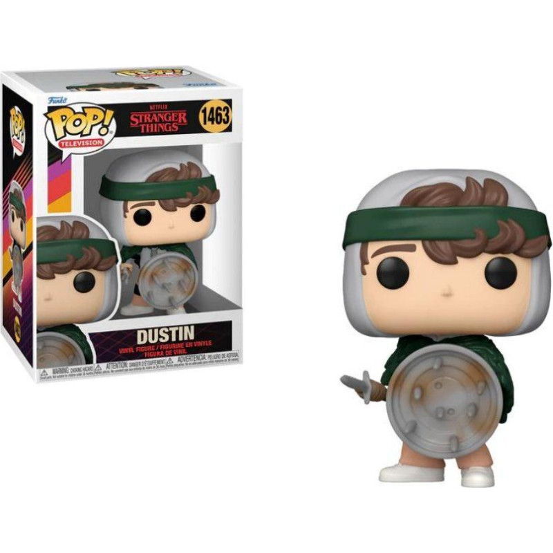 Funko Pop! Television: Stranger Things - Dustin (with Shield)​​ #1463 Vinyl Figure