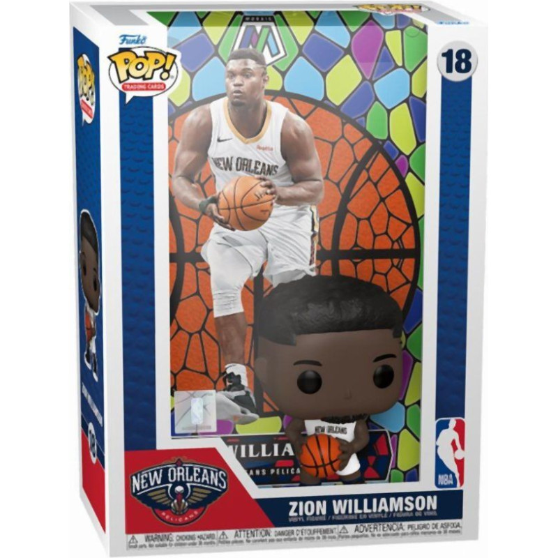 Funko Pop! Trading Cards: New Orleans Pelicans - Zion Williamson (Mosaic) #18 Vinyl Figure