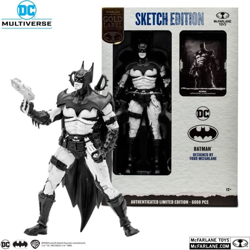 Mcfarlane Toys McFarlane DC Multiverse: Gold Label Collection - Batman by Todd (Sketch Edition) Action Figure (18cm)