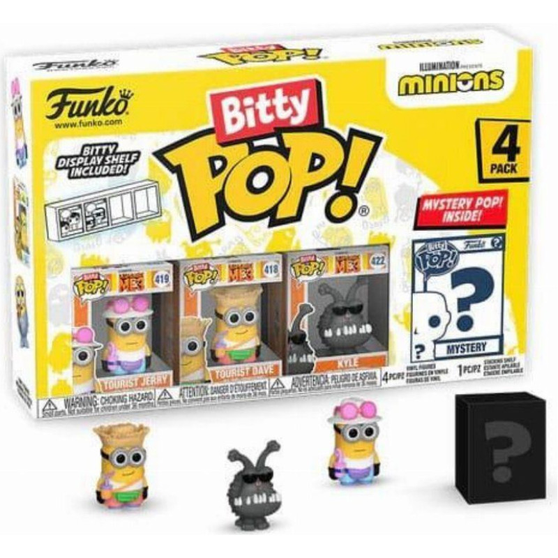 Funko Bitty Pop! 4-Pack: Minions - Tourist Jerry Vinyl Figures