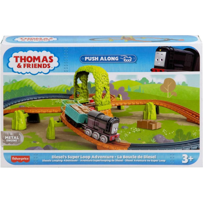 Mattel Fisher-Price Thomas  Friends: Push Along - Diesels Super Loop Adventure (HGY85)