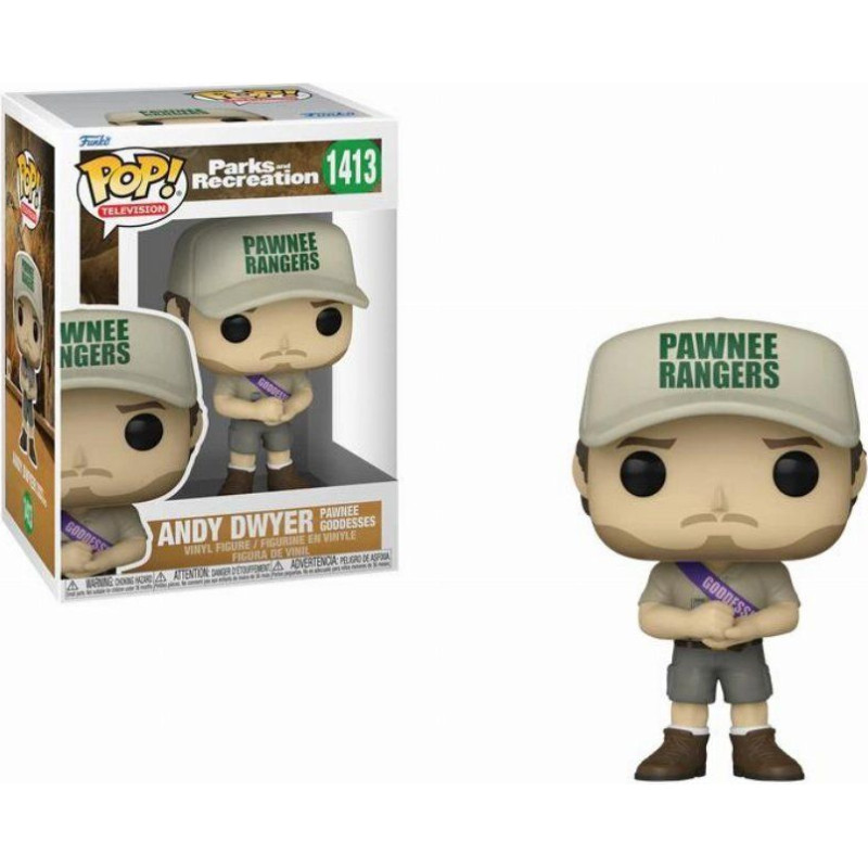 Funko Pop! Television: Parks and Recreation - Andy Dwyer Pawnee Goddesses #1413 Vinyl Figure