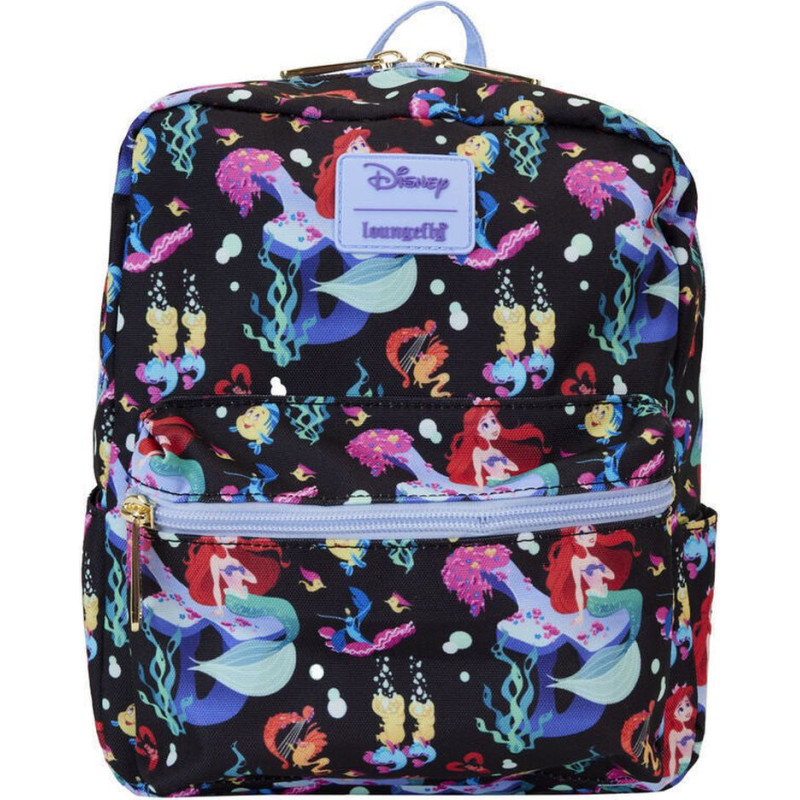 Loungefly Disney: The Little Mermaid 35Th Anniversary - Life Is The Bubbles Aop Nylon Mini Backpack (WDBK3589)