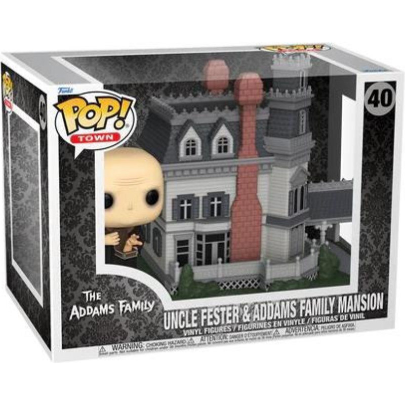 Funko Pop! Town: Addams Family Classic - Addams Home with Uncle Fester #40 Vinyl Figure