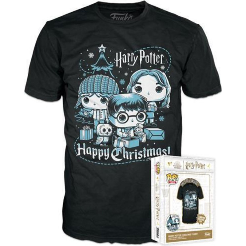 Funko Boxed Tee: Harry Potter Holiday - Ron, Hermione, Harry (S)