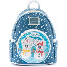 Loungefly Disney Snowman Minnie Mickey Snow Globe Mini Backpack (WDBK1850)