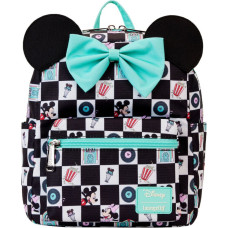 Loungefly Disney: Mickey  Minnie - Date Night Diner Aop Nylon Mini Backpack (WDBK3463)