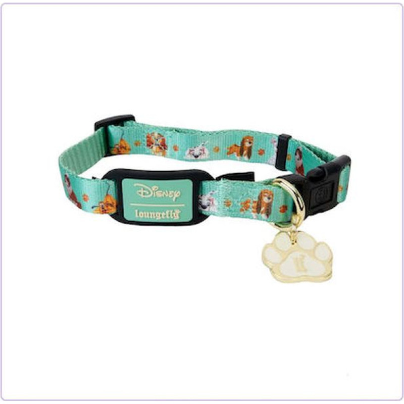 Loungefly Pets Disney: I Heart Disney Dogs - I Heart Dogs Aop Dog Collar (L) (WDPDC0003L)