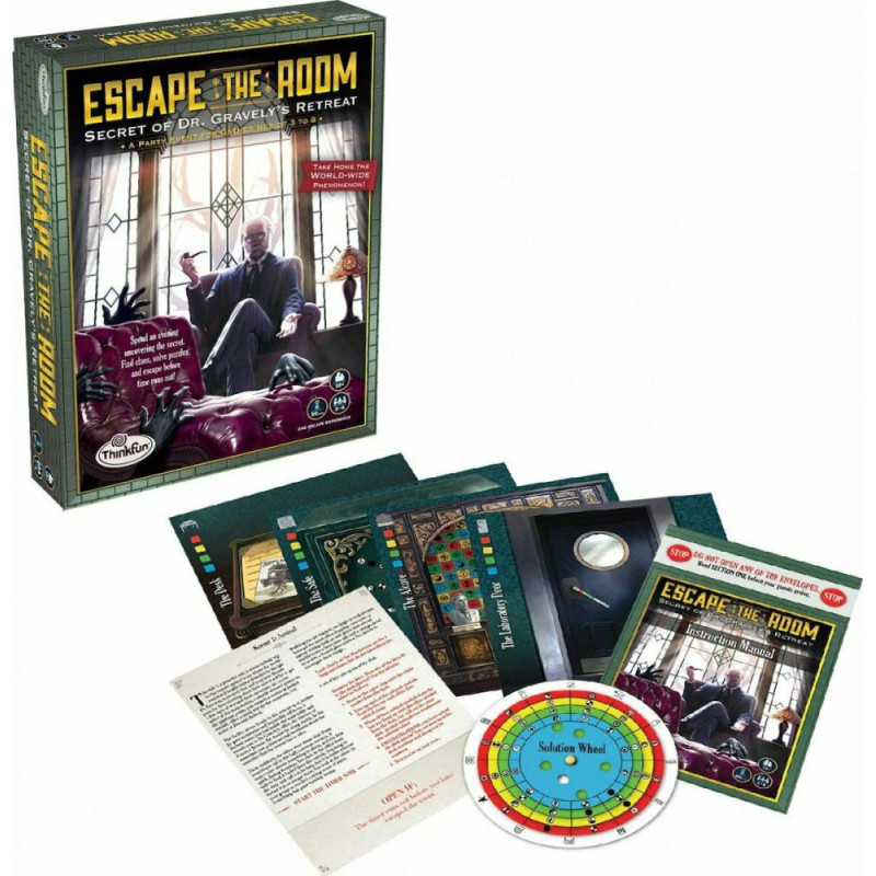 Think Fun ThinkFun Logic Game: Escape The Room - Secret of Dr. Gravelys Retreat (007352)