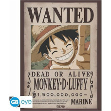 Abysse One Piece - Wanted Luffy Poster Chibi (52x38cm) (GBYDCO225)