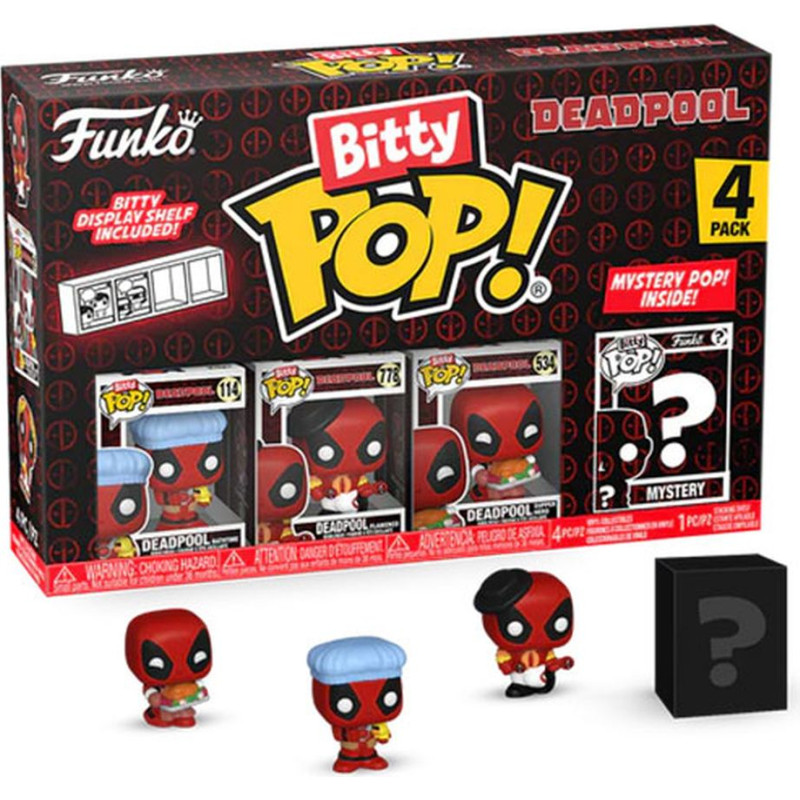 Funko Bitty Pop! 4-Pack: Deadpool - Bathtime Vinyl Figures