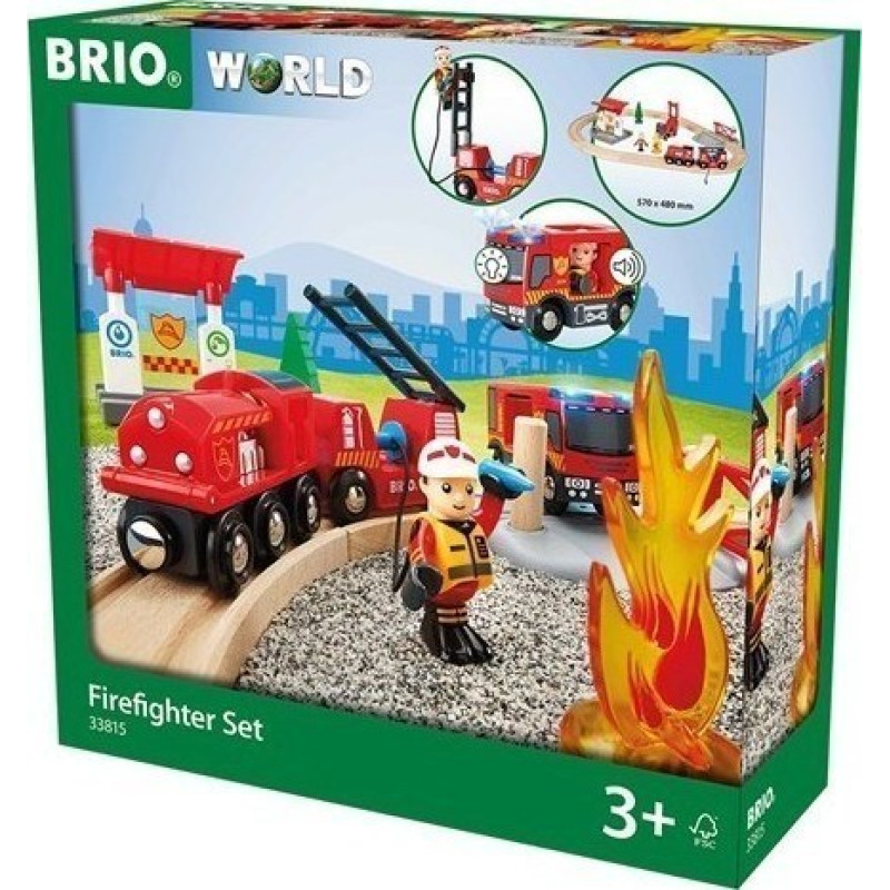 John Hellas Brio World: Firefighter Set (33815)