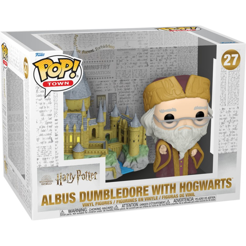 Funko Pop! Town: Harry Potter - Albus Dumbledore with Hogwarts #27 Vinyl Figure