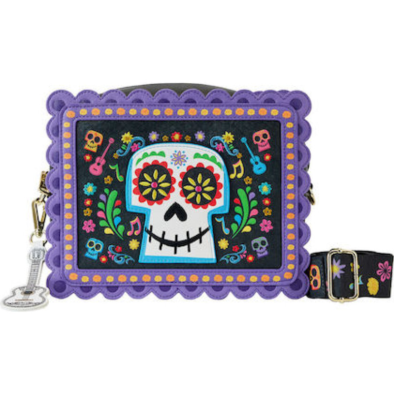 Loungefly Disney Pixar: Coco - Miguel Floral Skull Crossbody (WDTB2884)