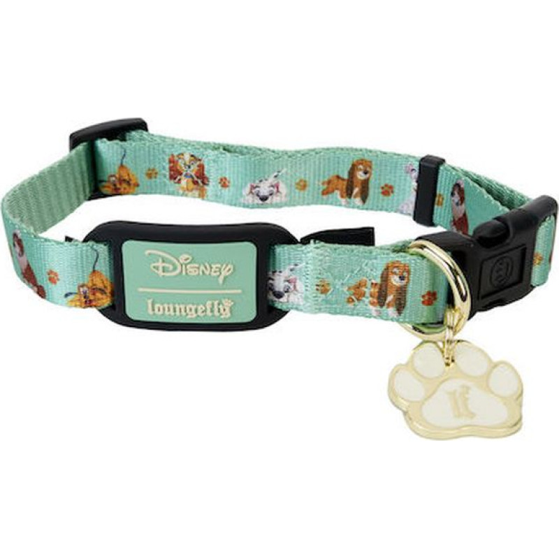 Loungefly Pets Disney: I Heart Disney Dogs - I Heart Dogs Aop Dog Collar (M) (WDPDC0003M)