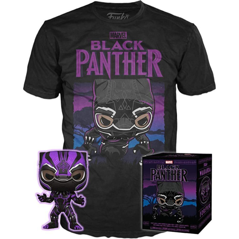 Funko Boxed Tee: Black Panther Wakanda Forever T-Shirt (L)