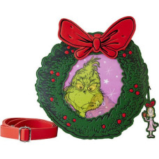 Loungefly Dr Seuss: Grinch - Christmas Wreath Figural Crossbody (DSSTB0011)