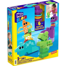 Mattel Mega Bloks: Sensory Features - Squeak N Chomp Dinos (HKN43)