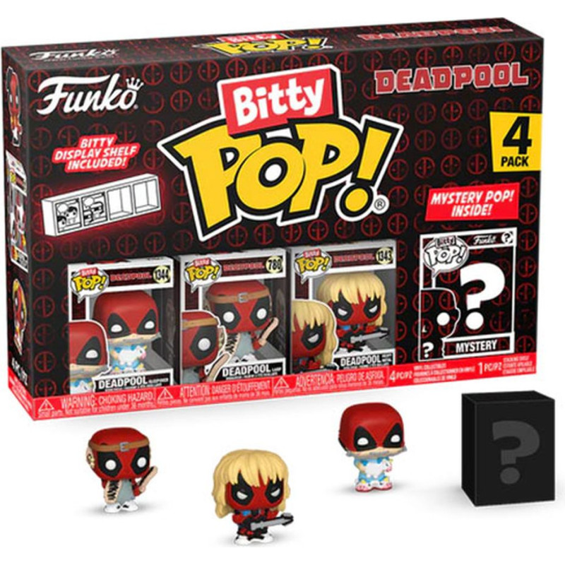 Funko Bitty Pop! 4-Pack: Deadpool - Sleepover Vinyl Figures