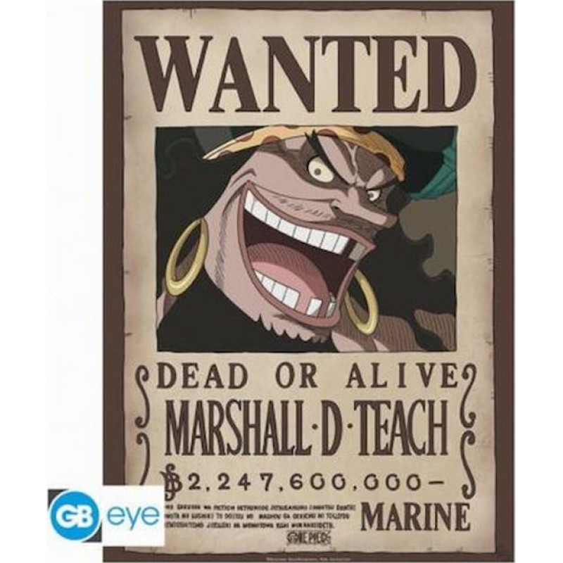 Abysse One Piece - Wanted Blackbeard Poster Chibi (52x38cm) (GBYDCO267)