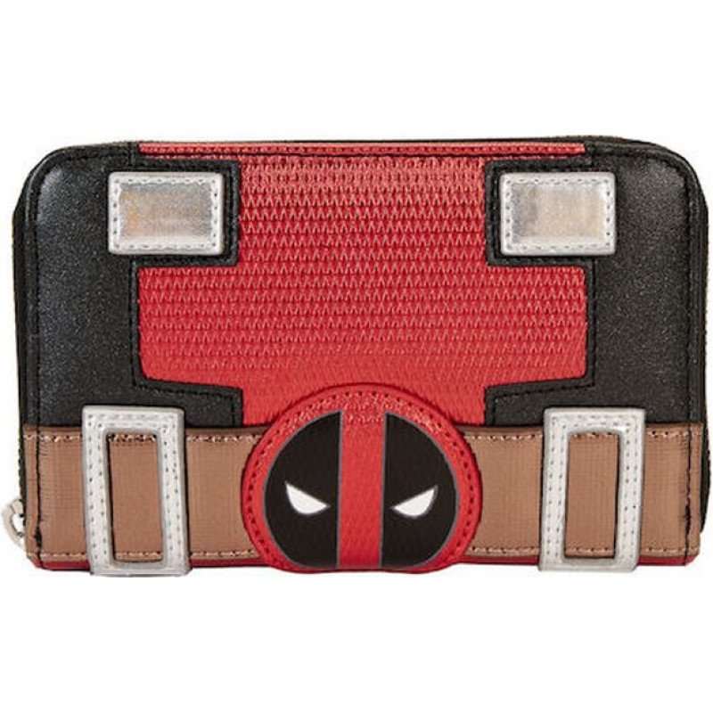 Loungefly Marvel - Deadpool Metallic Collection Cosplay Zip Around Wallet (MVWA0218)