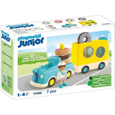 Playmobil Zestaw z figurkami junior 71702 szalony donut truck z funkcją układania i sortowania