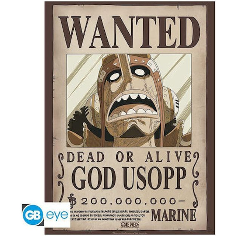 Abysse One Piece - Wanted God Usopp Poster Chibi (52x38cm) (GBYDCO232)