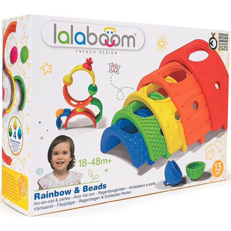 As Company AS Lalaboom: Montessori Education - Rainbow  Beads (1000-86153)