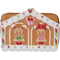 Loungefly Disney: Mickey and Friends - Gingerbread House Zip Around Wallet (WDWA2877)