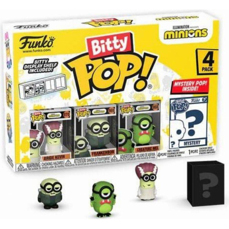 Funko Bitty Pop! 4-Pack: Minions - Frankenbob Vinyl Figures