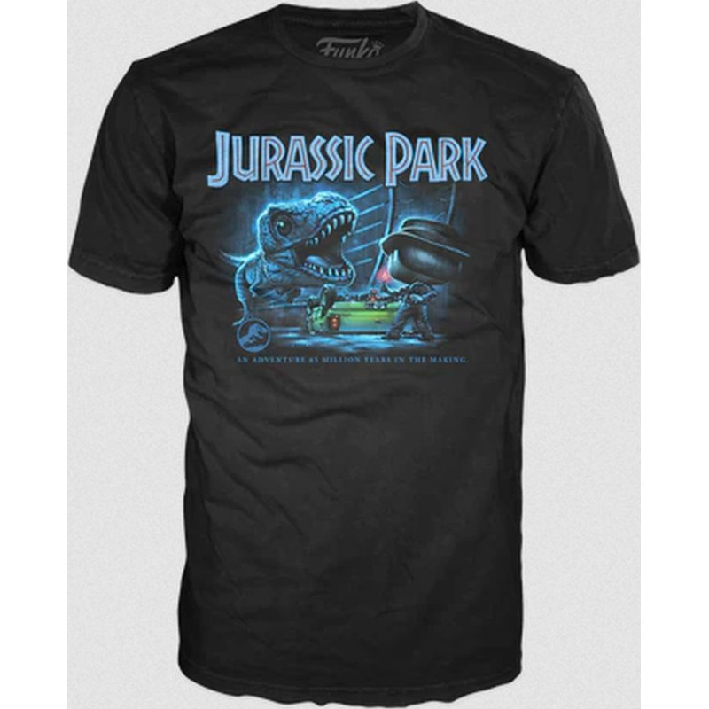 Funko Pop! Tee: Jurassic Park - T-Rex with Jeep (M)