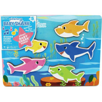 Spin Master : Pinkfong Baby Shark - Wooden Sound Puzzle (6054918)
